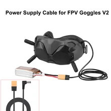 for DJI FPV Goggles V2 121cm XT60 Plug Power Supply Cable Connect Battery Wear Resistance Anti-aging for DJI FPV Combo Accessory
