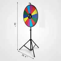 60cm Party  Prize Wheel Editable Dry Erase Spin Win Fortune Spinning Stand Game