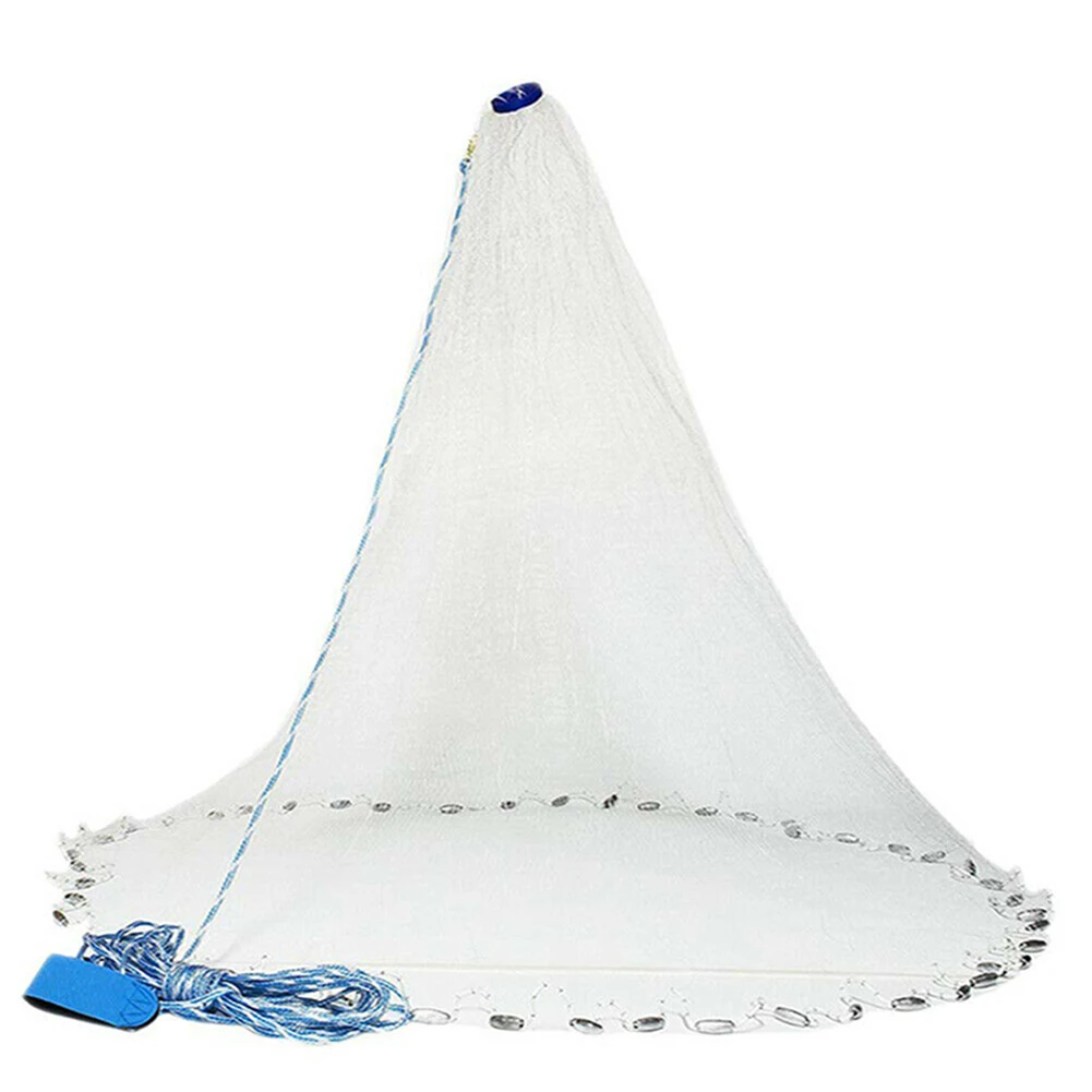 

Hand Throw Fishing Cast Net Spin Bait Sinker Diameter Full Spread Mesh Equipment BHD2