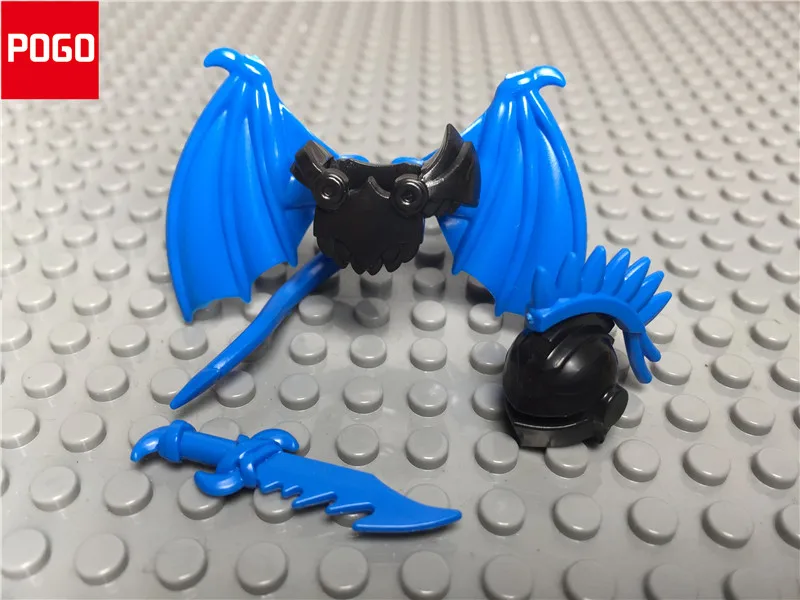 20 шт./лот DIY Hobbits Armor шлем крылья средневековый замок рыцаря дракона строительные