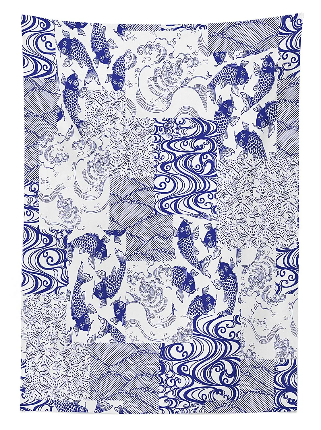 Японская уличная скатерть японская Лоскутная искусство и ремесло узор природа