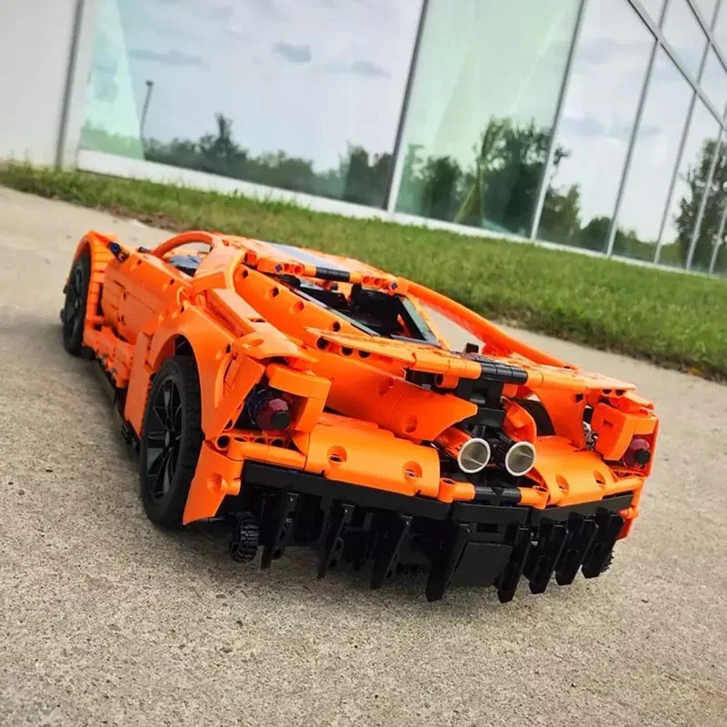 Новинка Спортивная автомобиль es MOC FORD GT модель модели автомобиля с функцией