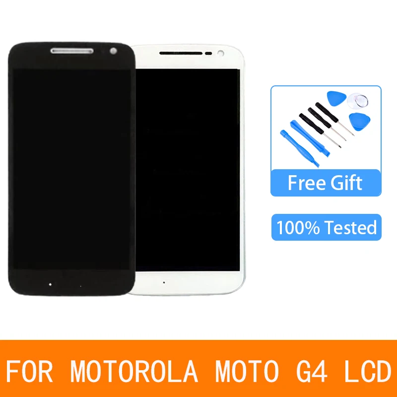 

For Motorola Moto G4 Lcd Display Screen and Touch Digitizer Assembly for Moto G4 XT1625 XT1621 XT1624 Lcd Screen with Frame