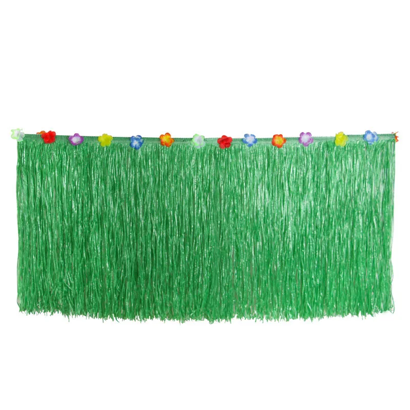 Юбка для стола Гавайский стиль дома пикника лета пляжа тропического фестиваля