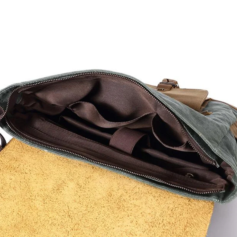 Рюкзак унисекс из вощеной кожи водонепроницаемый рюкзак для ноутбука 15 дюймов