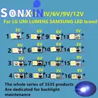 5-100 шт., светодиодные подсветки для LG UNI, SAMSUNG, 1 Вт, 3 в, 2 Вт, 6 в, 3535, 2,4 Вт