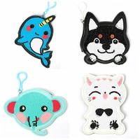 diy full drill diamond painting wallet bag cartoon animal pattern coin purse keychain pendants stitch embroidery gift for girls