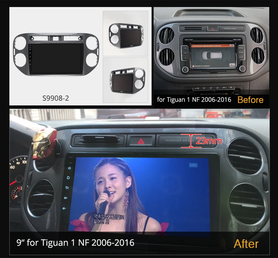 Автомобильное радио Ownice K7 6G + 128G Android 10 для Volkswagen Tiguan 1 NF 2006 - 2016 2din 4G LTE 5G Wifi Авторадио