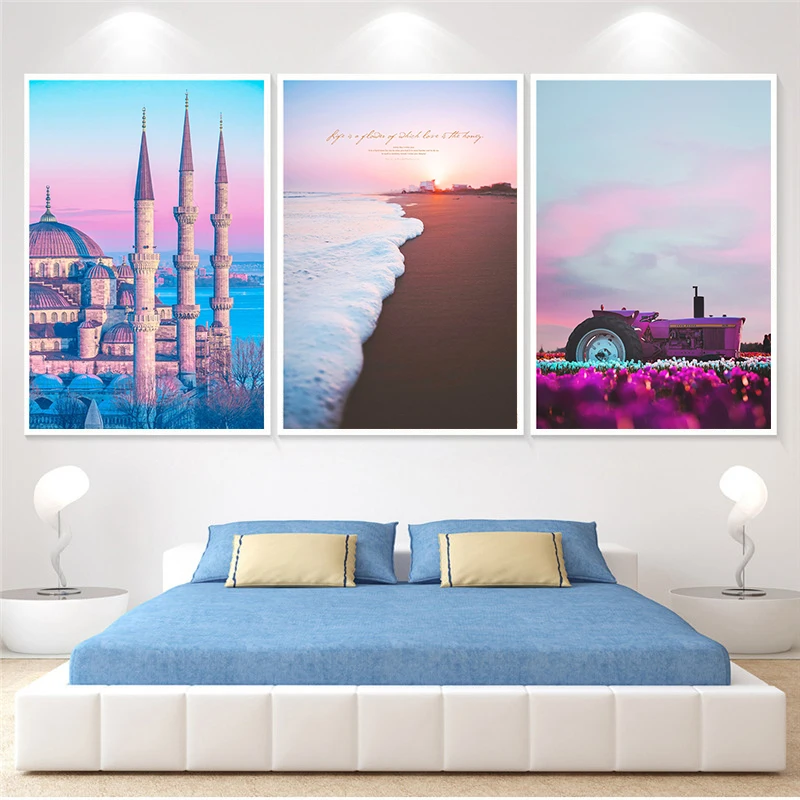 Абстрактный Seacape живопись на холсте для домашнего декора настенная Европейское