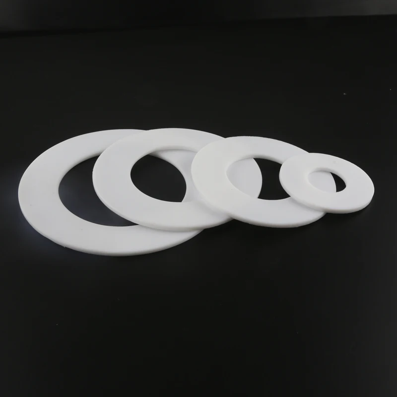

Sanitary pipe fittings PTFE flange gasket ring white flat PTFE gasket gasket