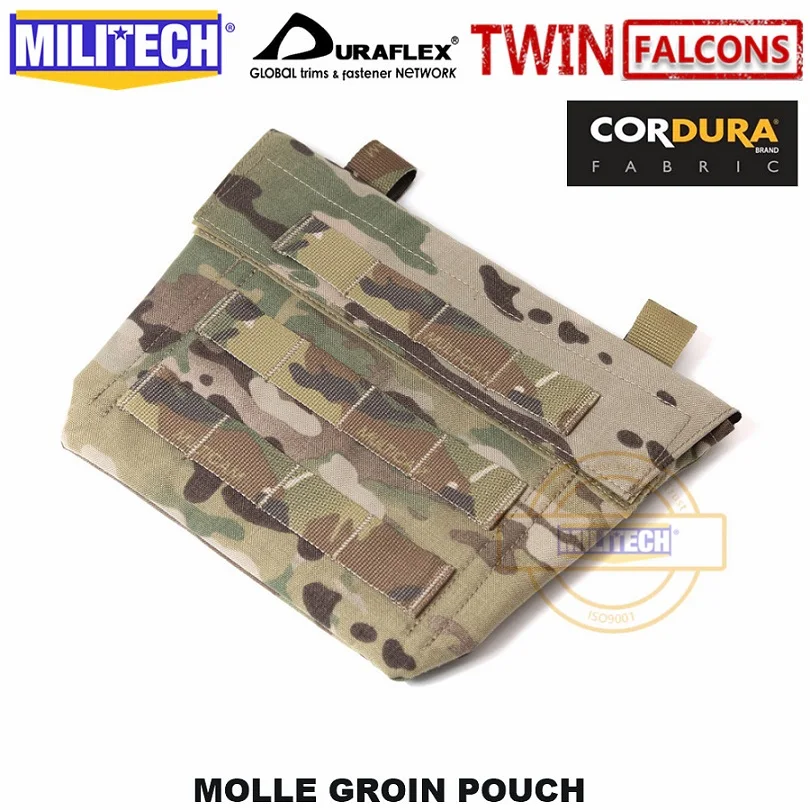 Multicam MILITECH TWINFALCONS TW 500D Delustered Cordura Molle Crye CP паховая сумка паховая в аксессуарах подбрюшная сумка паховая сумка - Цвет: Multicam