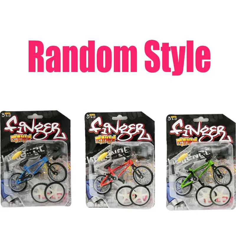 1PCS Random Style Мини-Пальчиковый BMX велосипед Флик Трикс Finger Bikes игрушки BMX модель велосипеда велосипед Tech Deck гаджеты Новинка кляп игрушки для детей Подарки - Цвет: 1PCS Random Style