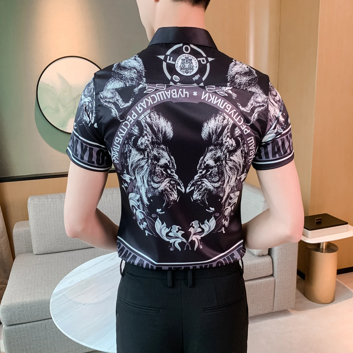 Уличная социальная Блузка Camisa 2020 новые мужские рубашки с коротким рукавом