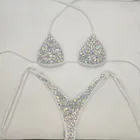 2020 venus отпуск стразы комплект бикини Бриллиантовый Купальник сексуальный женский купальный костюм новый стиль пляжная одежда с блестящими камнями