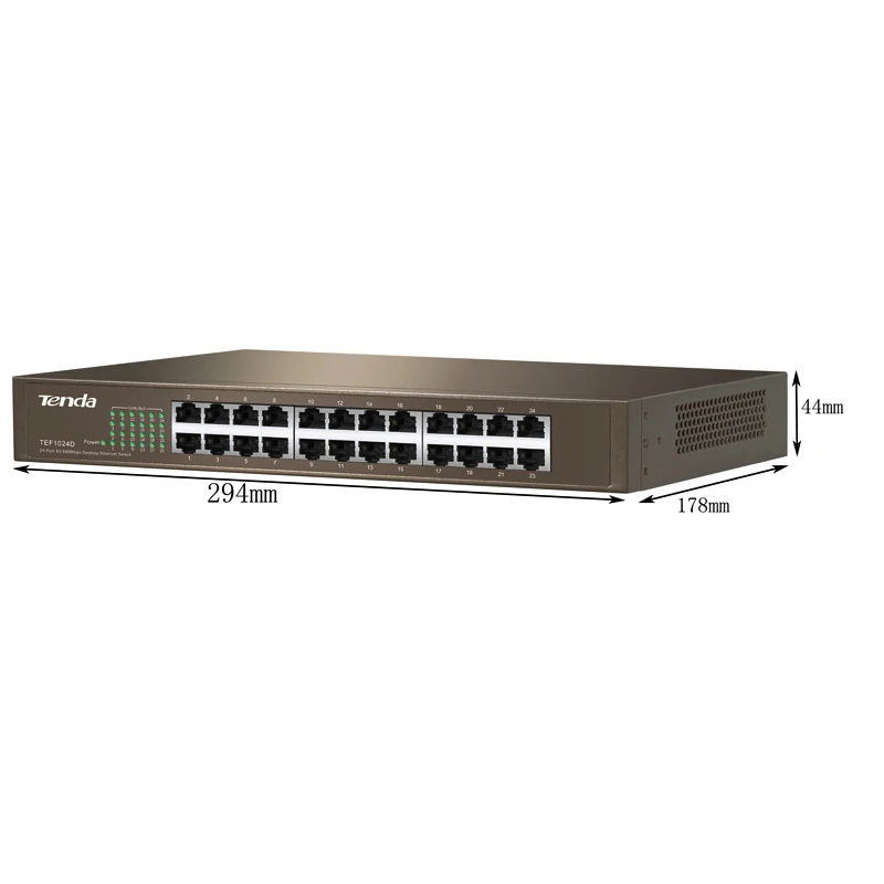 Tenda TEF1024D 24 Порты и разъёмы 10/100 м Enternet сетевой коммутатор QoS половина/полный DuplexLACP