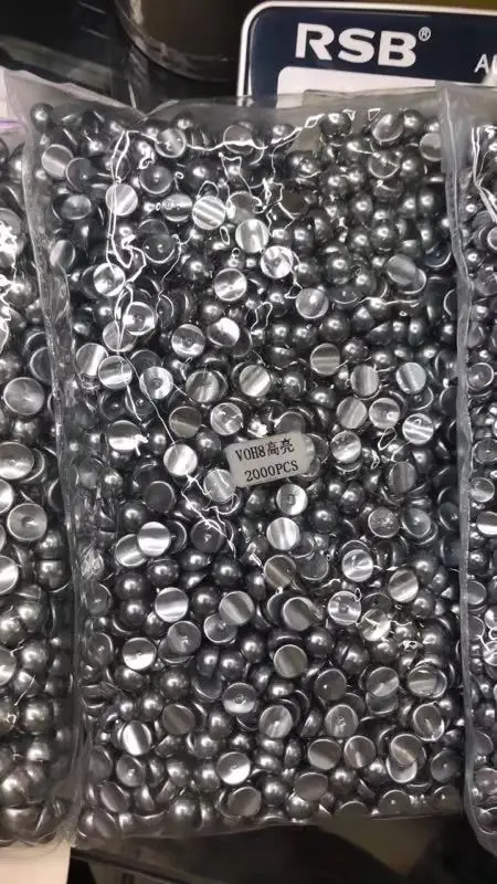

10mm 20Pcs 3D Highlights Matte Candy Concave pearls curved Top Level Beads DIY Nail Art Glitter pearls Manicure Decoration Tool
