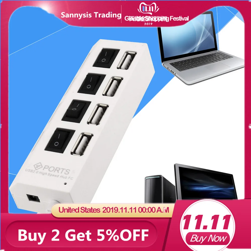 4-Порты и разъёмы USB 3,0 док-станция USB 3,1 адаптер usb-хаб usb Порты и разъёмы разветвитель для Macbook 12 шт