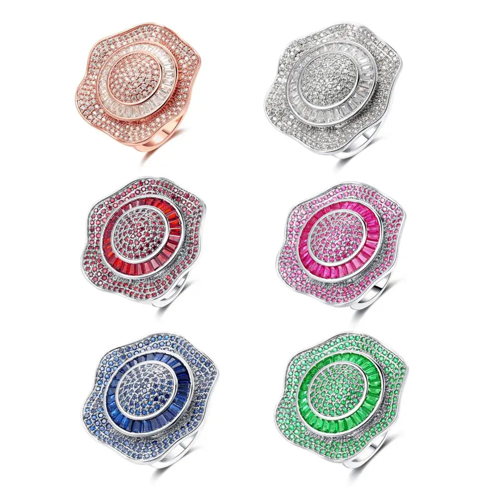 ERLUER Original Women Rings Luxury Zircon Stone for Wedding Engagement Ring Fashion Promotions Jewelry 2019 | Украшения и