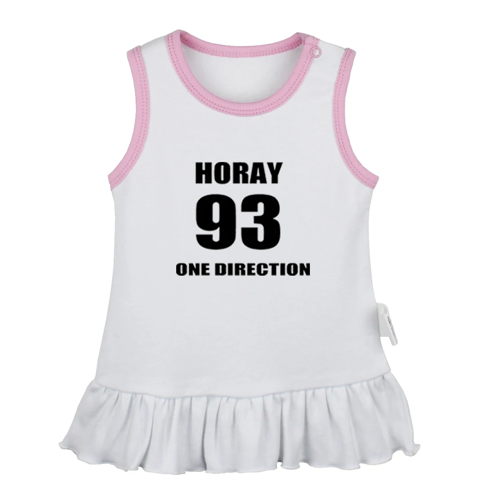 93 Horay One Direction Signs в стиле панк рок платья для новорожденных девочек платье без
