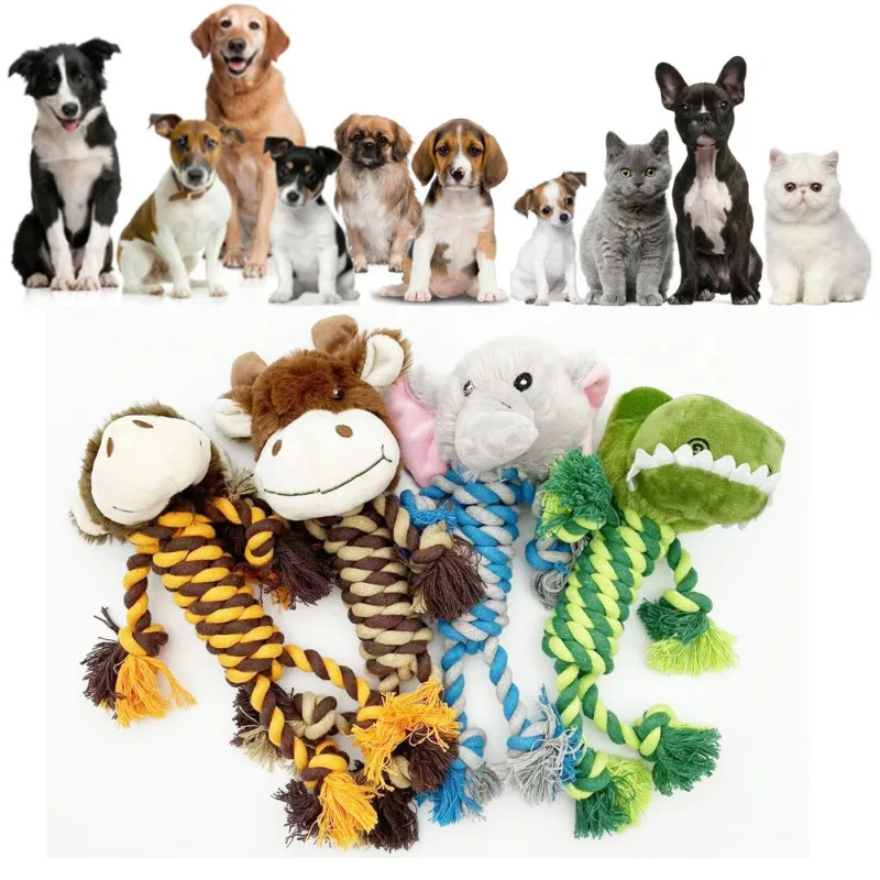 

Игрушки для домашних животных, собак, для маленьких собак, чистящие зубы, щенок, веревка для щенка, узел, защита от укусов, компактная игрушка...