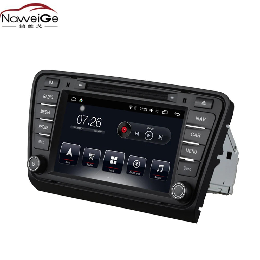 Автомобильный dvd плеер NaweiGe 8 дюймов T30 Android Восьмиядерный процессор 1 дюйма 2 + 32 ГБ