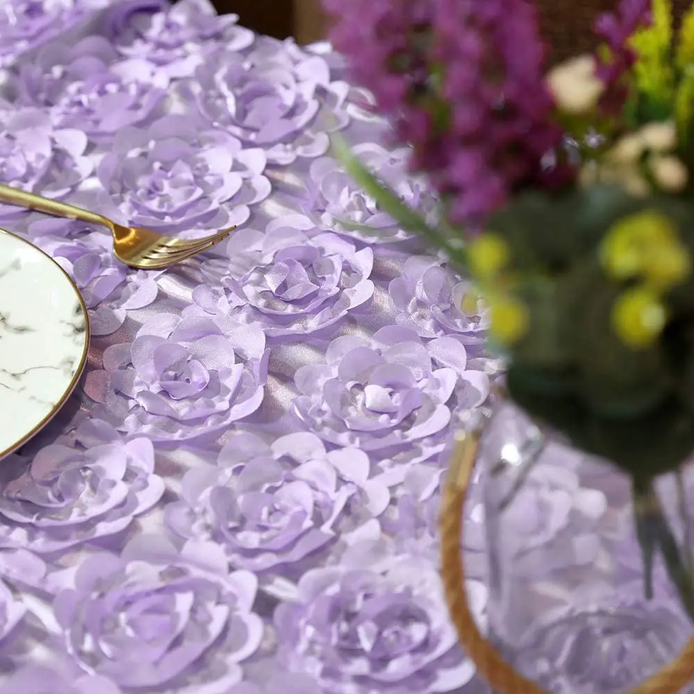 Скатерть ectangle 60x102 с розочкой льняная атласная 3D скатерть цветочным рисунком