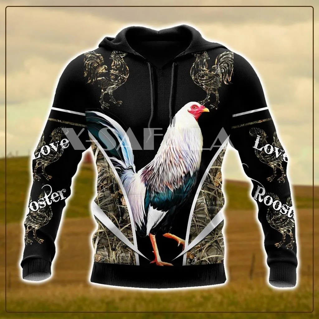 

Rooster Animal Tattoo Art 3D Print XS-7XL Hoodie Man Women Harajuku Outwear Zipper Pullover Sweatshirt Unisex-3