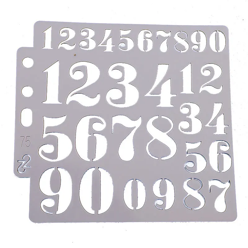 

5*5.1" Number Digit 0-9 DIY Layering Stencils Painting Scrapbook Coloring Embossing Album Decorative Card Template