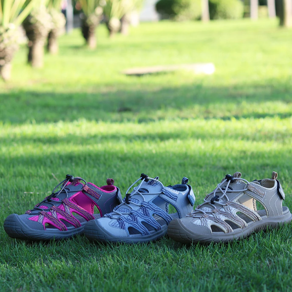 Сандалии GRITION женские на плоской подошве Нескользящие для пляжа активного отдыха