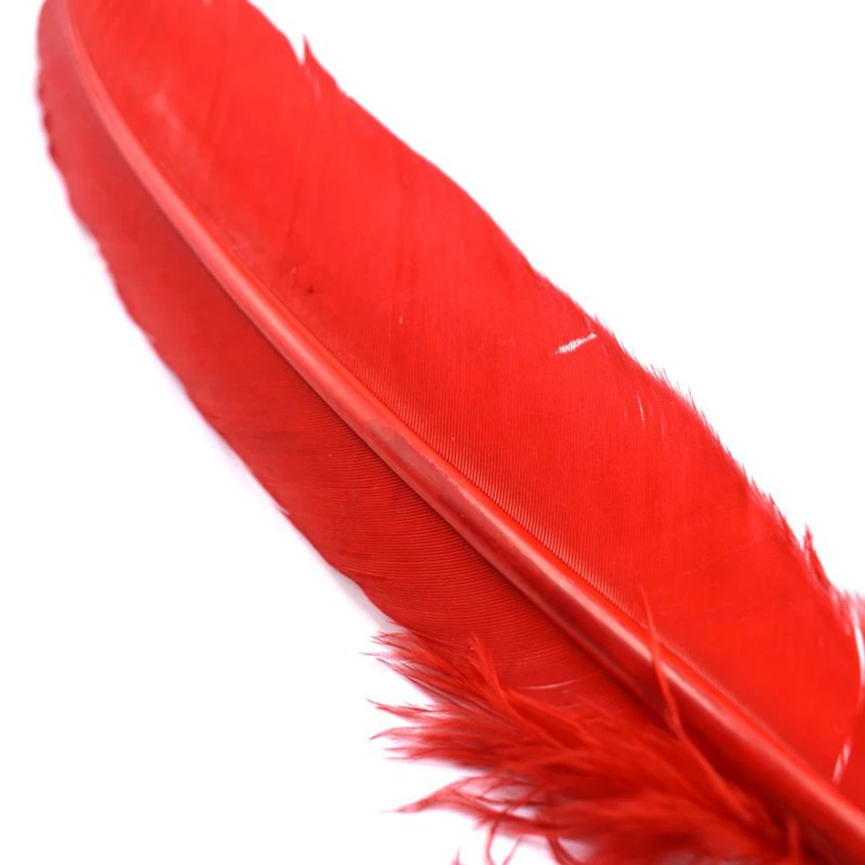 

100 Pcs/lot Wholesale Colored Turkey Feathers for Crafts Natural Party Wedding Feathers Home DIY White Plume Decoration 25-30CM