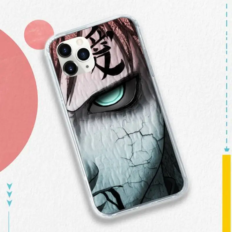 

Anime NARUTO Gaara shell Phone Case for iPhone 11 12 pro XS MAX 8 7 6 6S Plus X 5S SE 2020 XR