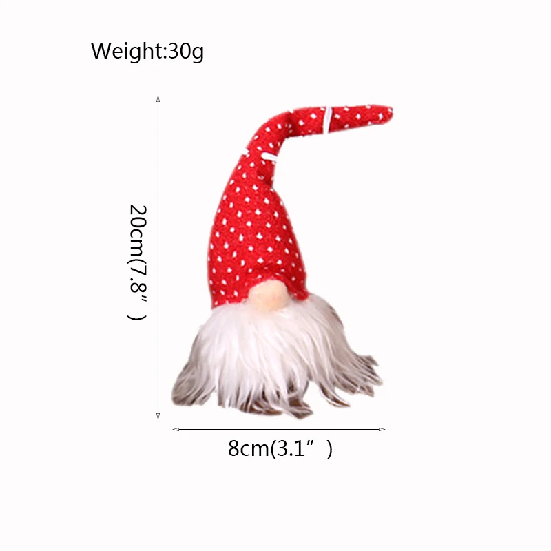 

Christmas Lighting Gnome Doll Pendant Shine Santa Gnome Plush Doll Ornament New Year Party Xmas Tree Indoor Hanging Decoration 7