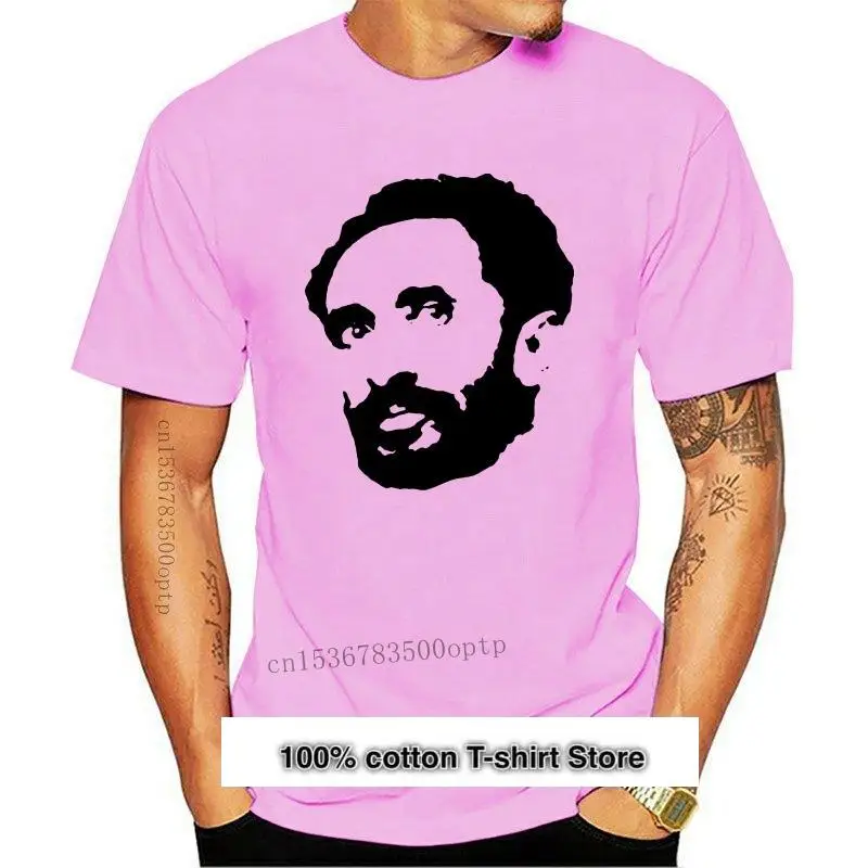 

Camiseta de Haile Selassie para hombre, camisa 2021 de algodón с cuello redondo, camisetas cortas inform, 100%