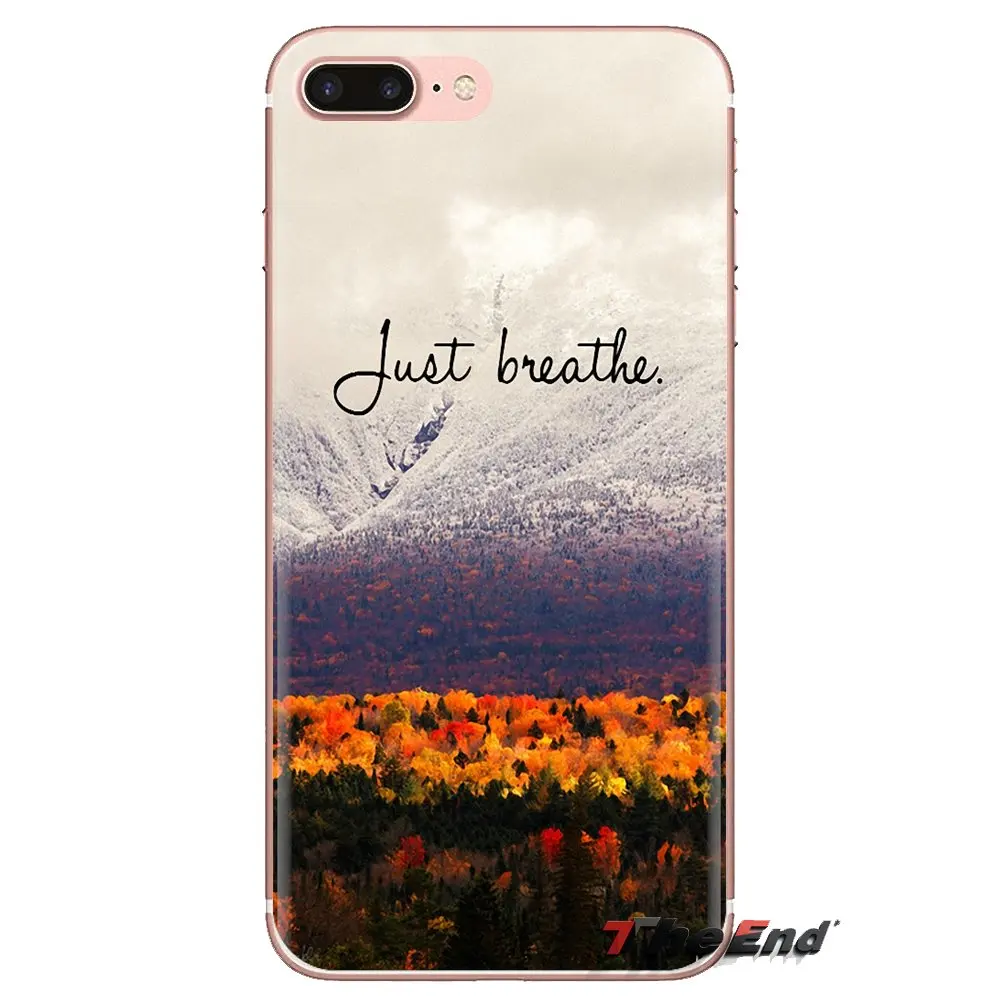 Чехол из ТПУ с Just Breathe все это понравится изо всех сил для huawei G7 G8 P7 P8 P9 Lite Honor 4C 5X 5C 6X