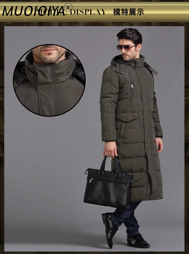 

Winter Coat Male Fashion Abrigos 2022 Thick Warm 90% Duck Down Jacket Hooded Men Light Long Jackets Hiver Coats 2022208