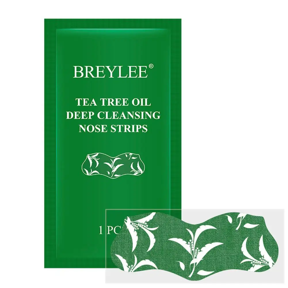 

BREYLEE 5Pc Nose Pore Adhesion Remover Bamboo Charcoal Blackhead Mask Strip Sticker 2g