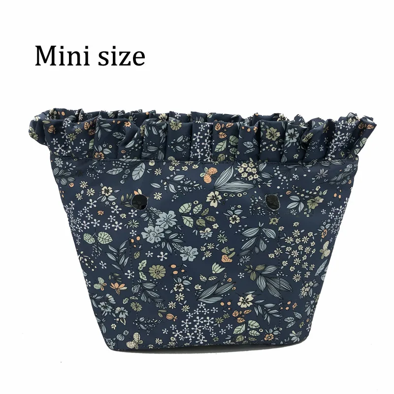 Внутренний карман для классической мини сумки в пасторальном стиле с цветочным