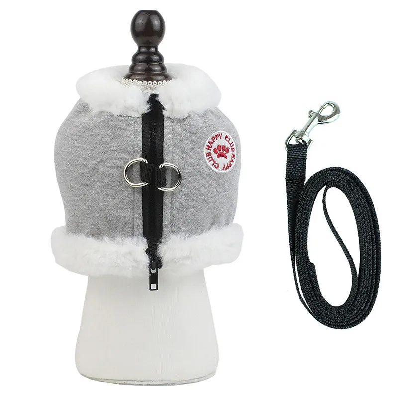 Winter Dog Cat Harness For Chihuahua Small Medium Reflective Keep Warm Nylon Pet Puppy Vest Walking Lead Leash Yorkie Teddy | Дом и сад
