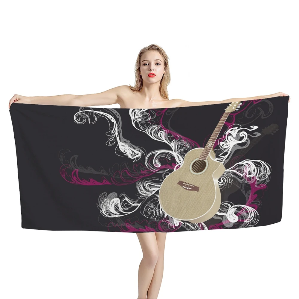 

Женское пляжное полотенце из микрофибры с художественной печатью, большое быстросохнущее полотенце без песка для взрослых, полотенце для в...