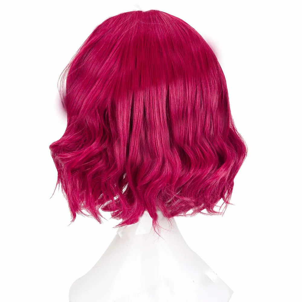 Akatsuki No Yona of The Dawn Curly Short Synthetic Heat Resistant Cosplay Props Halloween Party Hair Wig + Free Cap |