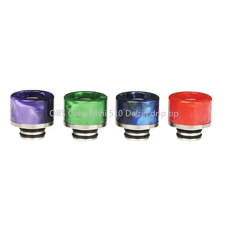 Taifun GT4 GT IV/Uwell Whirl/Wismec Amor NS Pro/OBS CubeMini 510 капельный наконечник Delrin каучуковый мундштук