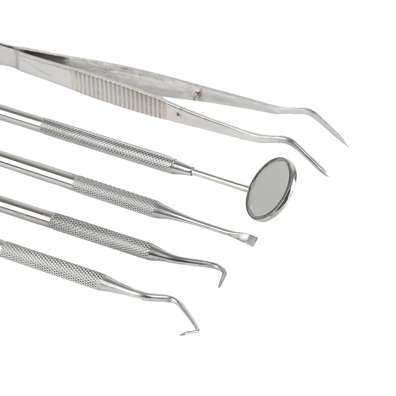 5 шт. Нержавеющая сталь набор стоматологических инструментов зубов зубного