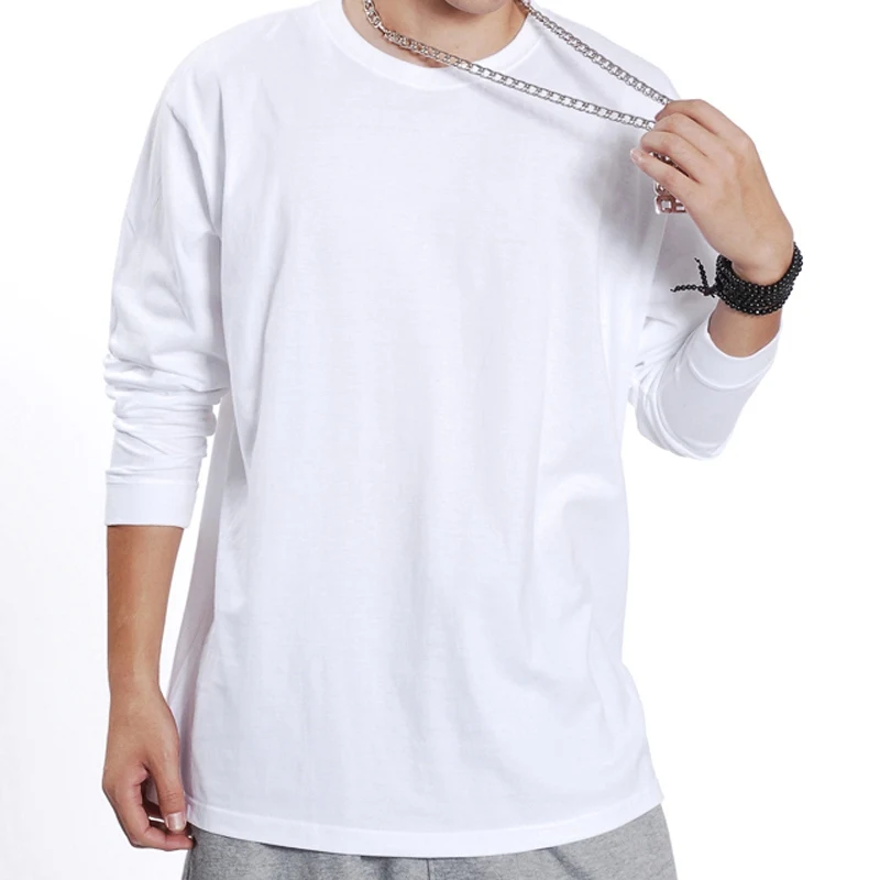 Осенние мужские футболки с длинными рукавами зимние большие размеры 5XL 7XL 8XL