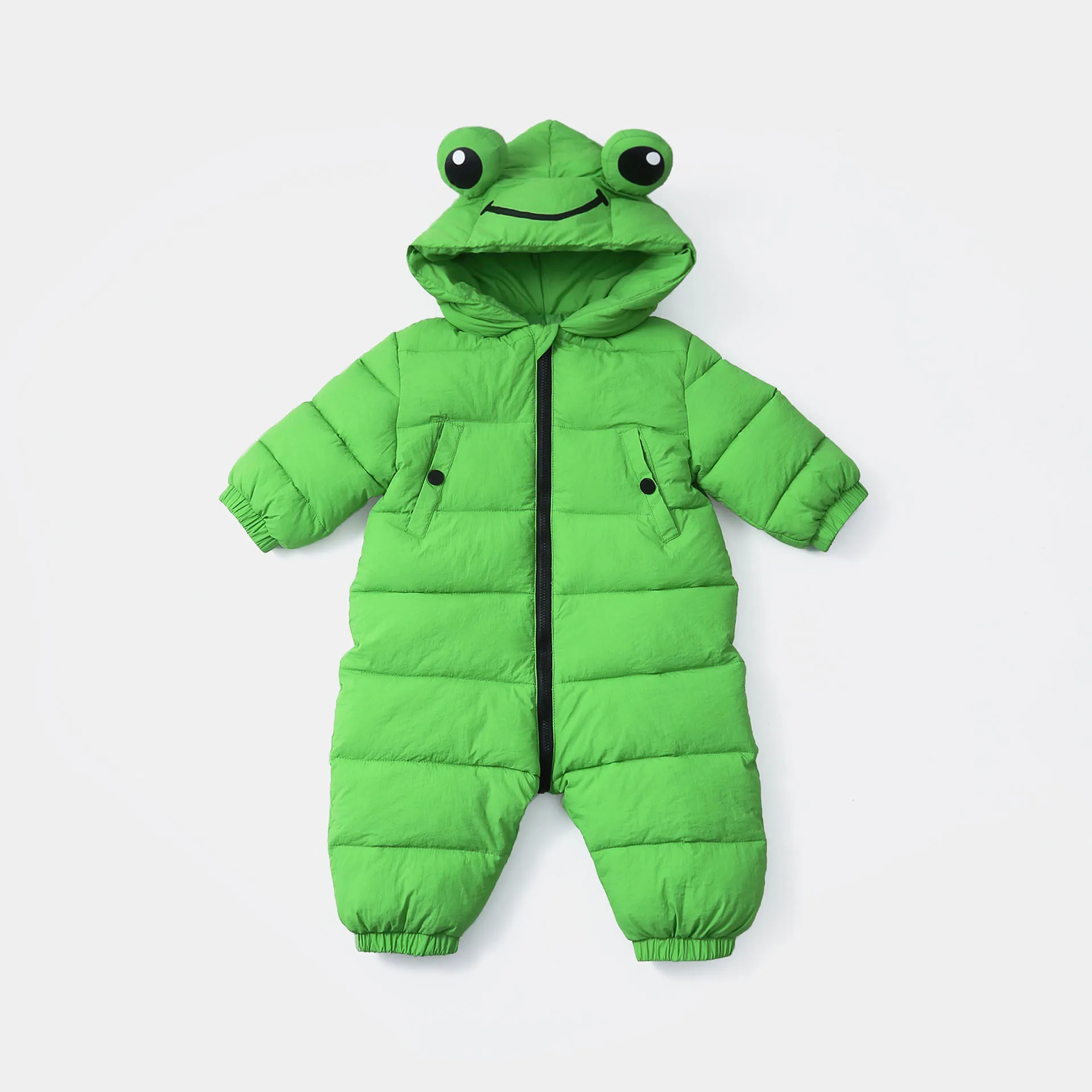 Комбинезоны для новорожденных детская зимняя одежда с капюшоном маленьких