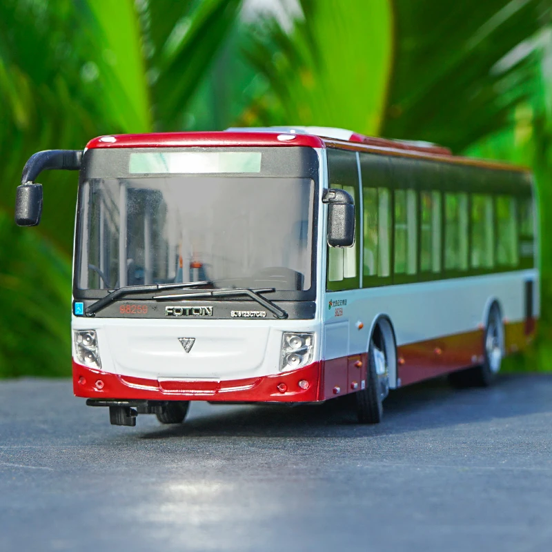 Завод 1:43 Foton пассажирский Пекин гибридный автобус модель с небольшим подарком