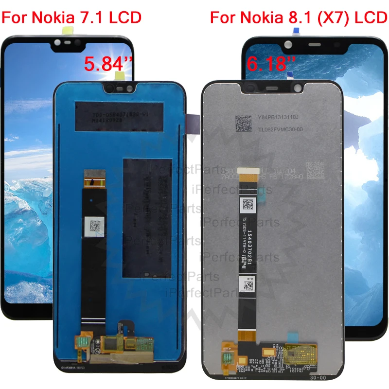 ЖК-дисплей Nokia X7 Для 8 1 TA-1131 с сенсорным экраном и дигитайзером для 7 сменный в
