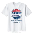 Мужская футболка с буквенным принтом Назад в будущее, белая и белая комиксная футболка с круглым вырезом для косплея, футболка для скейтборда, топы для мальчиков для скейта