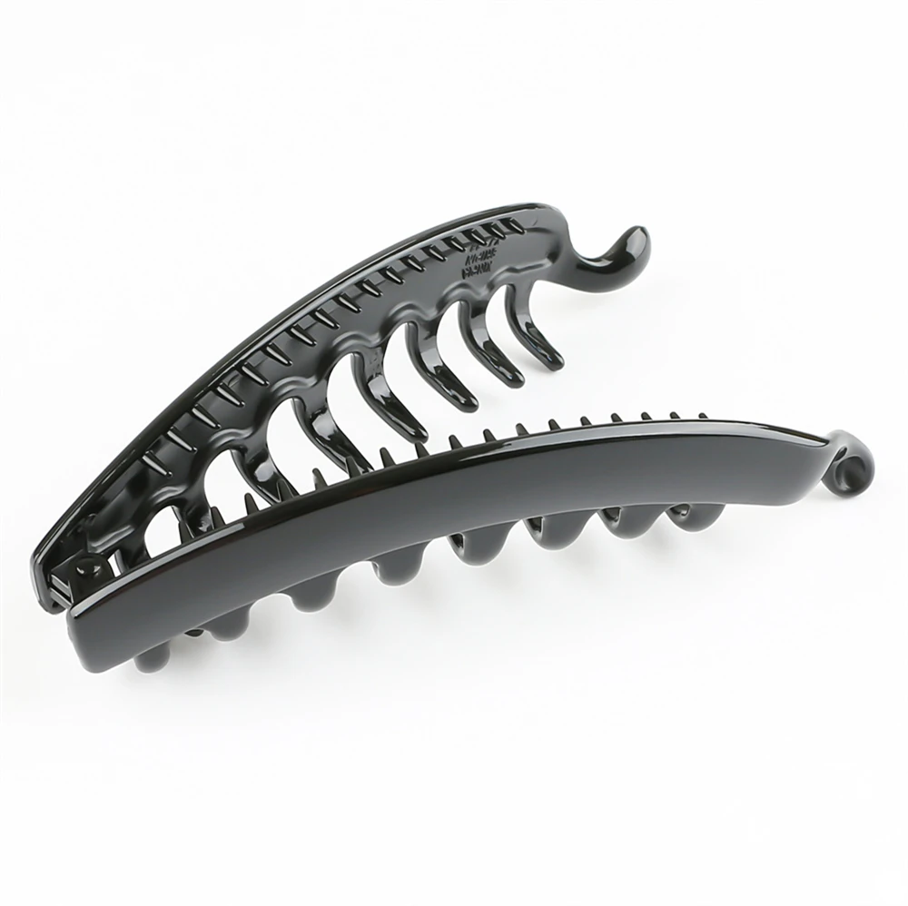 Новая модная матовая Вертикальная Заколка-банан из АБС-пластика женская заколка