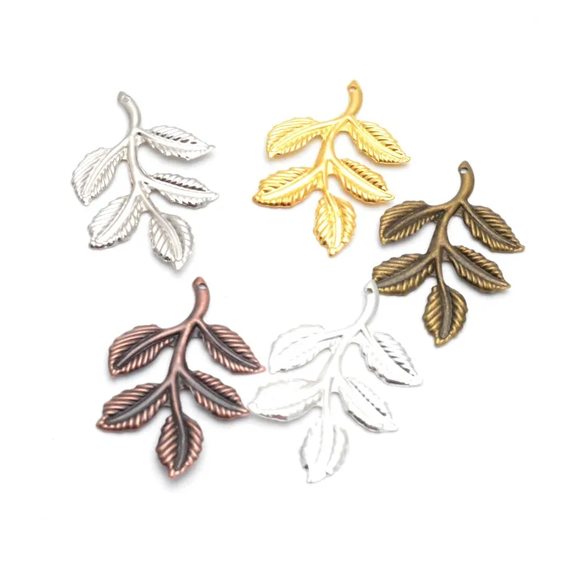 Лидер продаж новинка 30 шт. листья филигранные оболочки коннекторы металлические