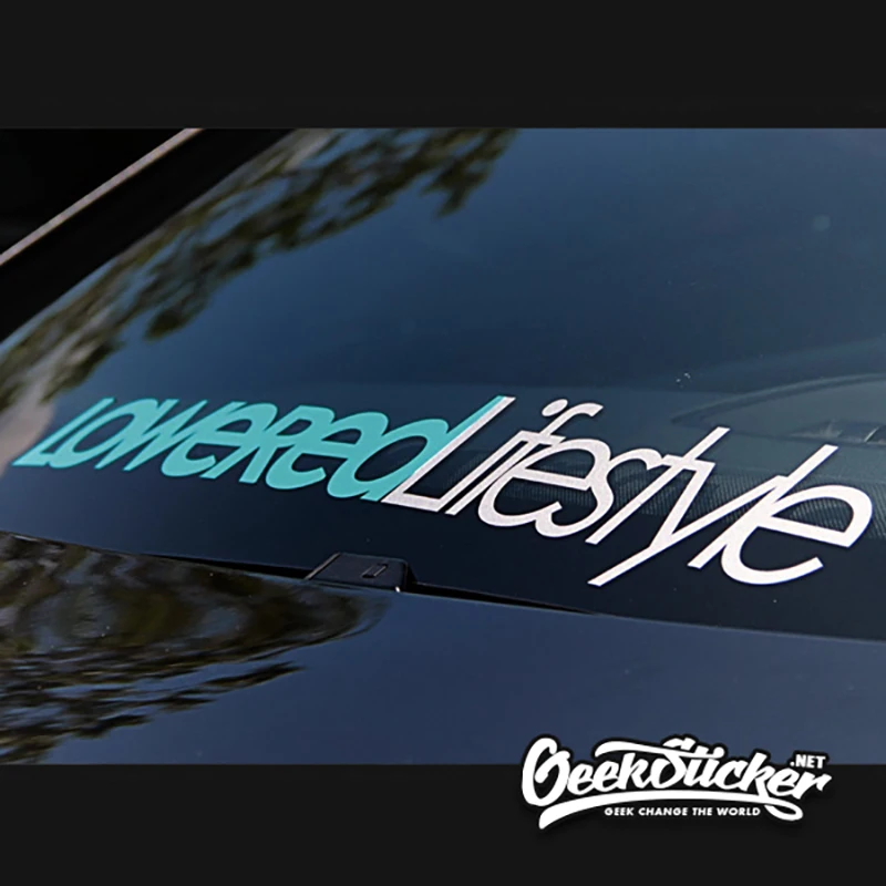 Loweredlifestyle Водонепроницаемый авто лобовое стекло автомобиля наклейка на ветровое